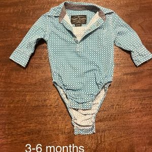 Blue Cody James onesie